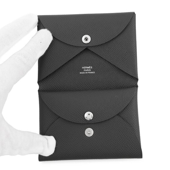 HERMES Calvi Duo Epsom Vert Mangrove - Picture 4 of 5